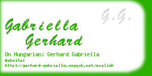 gabriella gerhard business card